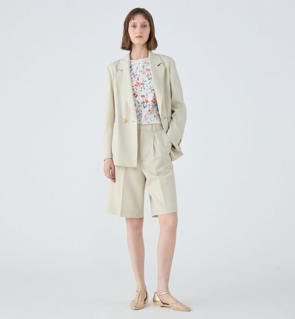 MACPHEE「ウールギャバジン タックハーフパンツ」|その他|