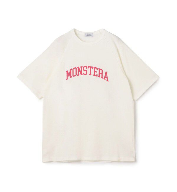 TOMORROWLAND HOME「KEIMEN &times;TOMORROWLAND HOME MONSTERA Tシャツ」|Tシャツ・カットソー|12 ホワイト系