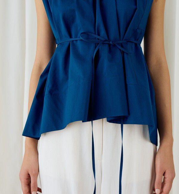 DES PRES「コットンシルクタイプライター コクーンギャザーブラウス」|シャツ・ブラウス|