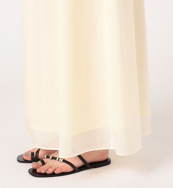 DES PRES「コットンシルクローンレースコンビ ホルターネックワンピース」|ワンピース|