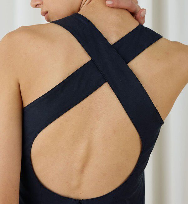 DES PRES「コットンストレッチポプリン フィットフレアサマードレス」|ワンピース|