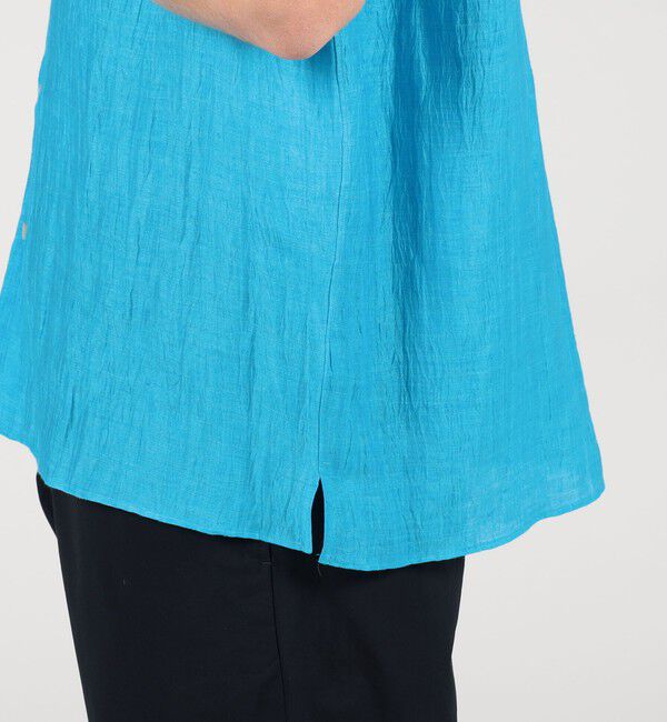 TOMORROWLAND BUYING WEAR「ERRICO FORMICOLA リネンナイロン ダブルポケット オープンカラーシャツ」|シャツ・ブラウス|