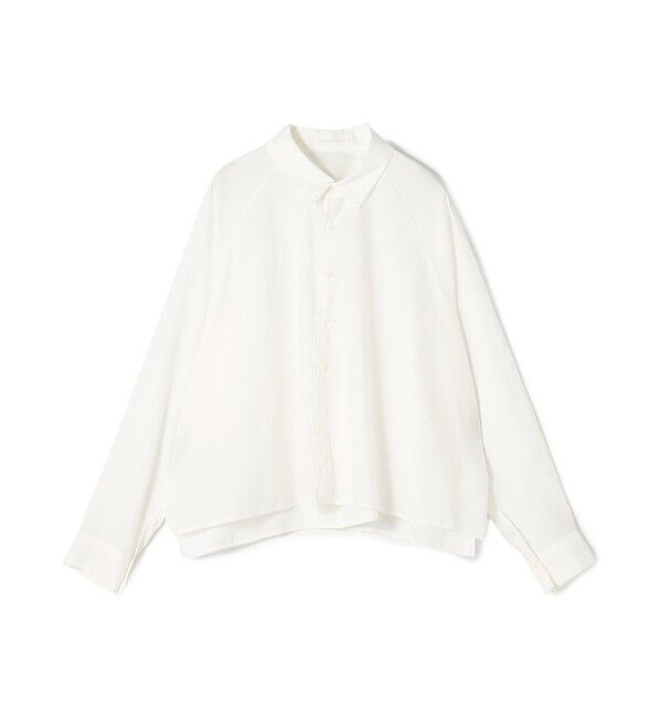 GALERIE VIE「コットンタイプライター ラグランスリーブシャツ」|シャツ・ブラウス|11 ホワイト