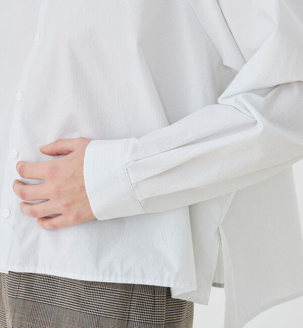 GALERIE VIE「コットンタイプライター ラグランスリーブシャツ」|シャツ・ブラウス|