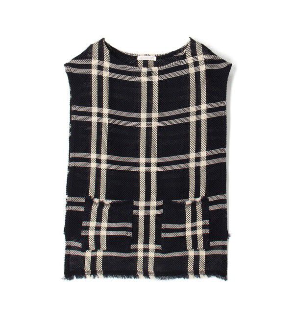 GALERIE VIE「ラッセルコットン フロントポケットベスト」|ベスト・ジレ|68 ネイビー系