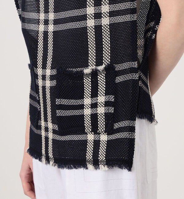 GALERIE VIE「ラッセルコットン フロントポケットベスト」|ベスト・ジレ|