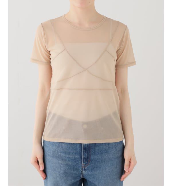 Plage「《一部店舗・WEB限定》TANC TOKYO / タンクトウキョウ POWER NET TULLE S/SL トップス」|Tシャツ・カットソー|