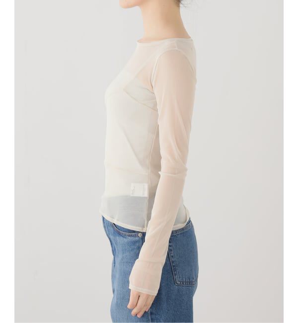 Plage「《一部店舗・WEB限定》TANC TOKYO / タンクトウキョウ POWER NET TULLE L/SL トップス」|Tシャツ・カットソー|