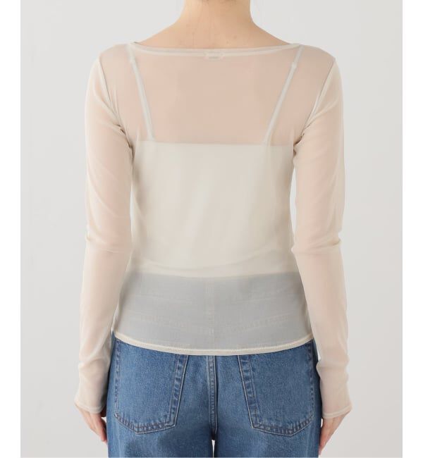 Plage「《一部店舗・WEB限定》TANC TOKYO / タンクトウキョウ POWER NET TULLE L/SL トップス」|Tシャツ・カットソー|