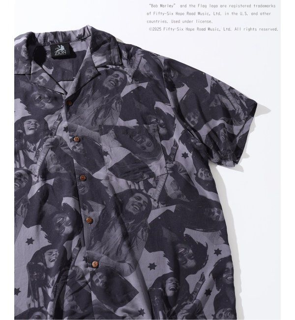 JOURNAL STANDARD relume「BOB MARLEY / ボブマーリー 別注 ヤーンダイ オープンカラーシャツ」|シャツ・ブラウス|