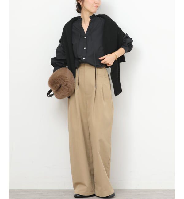 JOURNAL STANDARD relume「《追加4》ハイカウントコットンスタンドカラー2way」|シャツ・ブラウス|