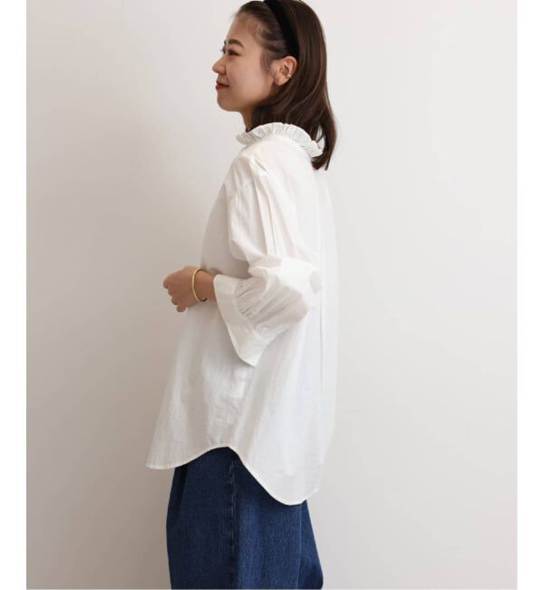JOURNAL STANDARD relume「《追加4》ハイカウントコットンスタンドカラー2way」|シャツ・ブラウス|
