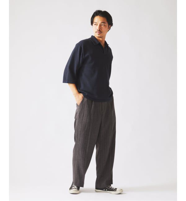 JOURNAL STANDARD relume「ウォッシャブル ブークレニット スキッパー ポロシャツ」|Tシャツ・カットソー|