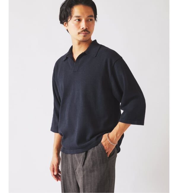 JOURNAL STANDARD relume「ウォッシャブル ブークレニット スキッパー ポロシャツ」|Tシャツ・カットソー|