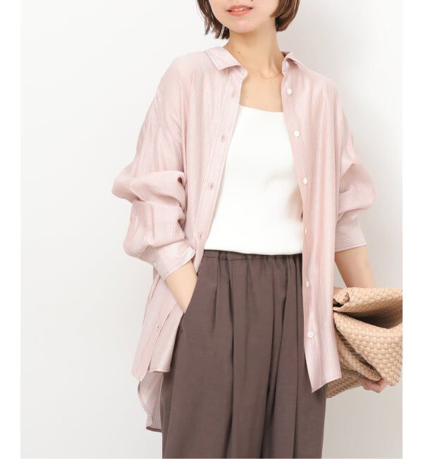 JOURNAL STANDARD relume「ライトストライプシャツ」|シャツ・ブラウス|ピンク A