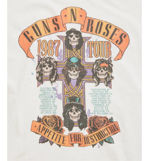 JOURNAL STANDARD relume「ガンズ・アンド・ローゼズ 別注 ヴィンテージライク ロングスリーブTee」|Tシャツ・カットソー|