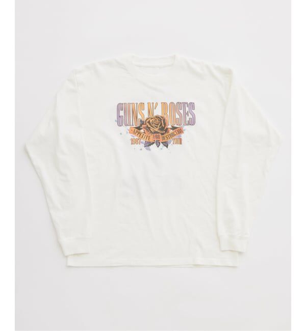 JOURNAL STANDARD relume「ガンズ・アンド・ローゼズ 別注 ヴィンテージライク ロングスリーブTee」|Tシャツ・カットソー|ホワイト