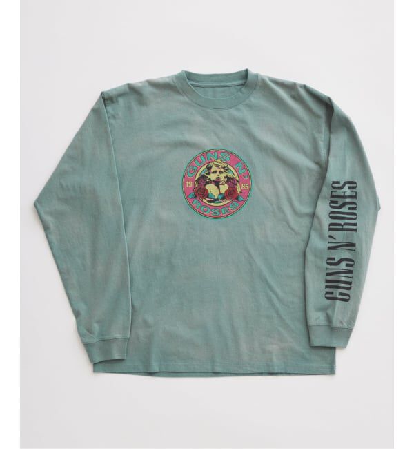 JOURNAL STANDARD relume「ガンズ・アンド・ローゼズ 別注 ヴィンテージライク ロングスリーブTee」|Tシャツ・カットソー|グリーン C