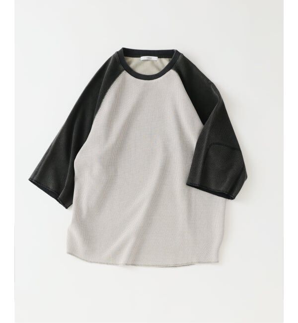 JOURNAL STANDARD relume「フェードワッフル ラグランTシャツ」|Tシャツ・カットソー|ブラック