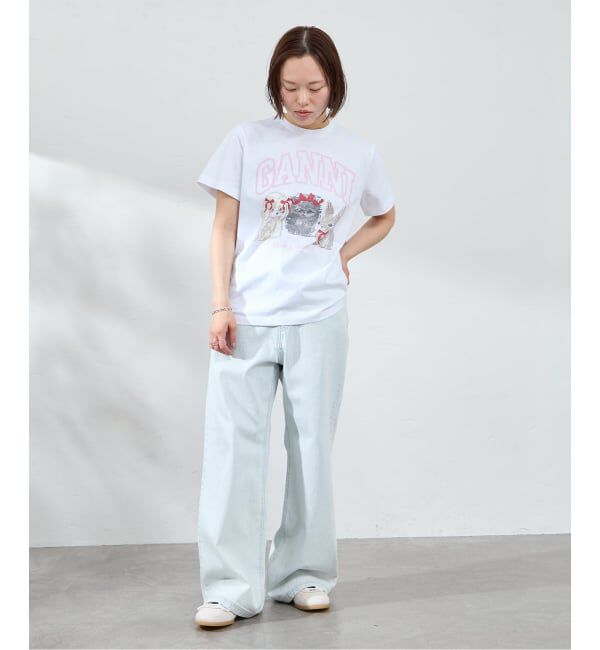 U by SPICK&SPAN「GANNI / ガニー Basic Cotton Jersey Cute Animals」|Tシャツ・カットソー|