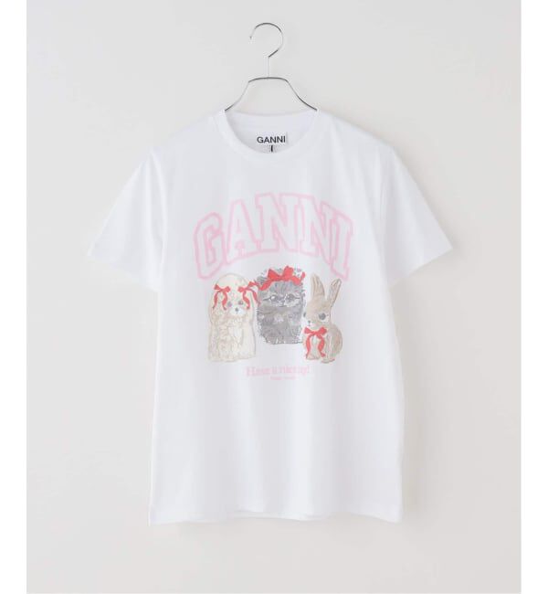 U by SPICK&SPAN「GANNI / ガニー Basic Cotton Jersey Cute Animals」|Tシャツ・カットソー|