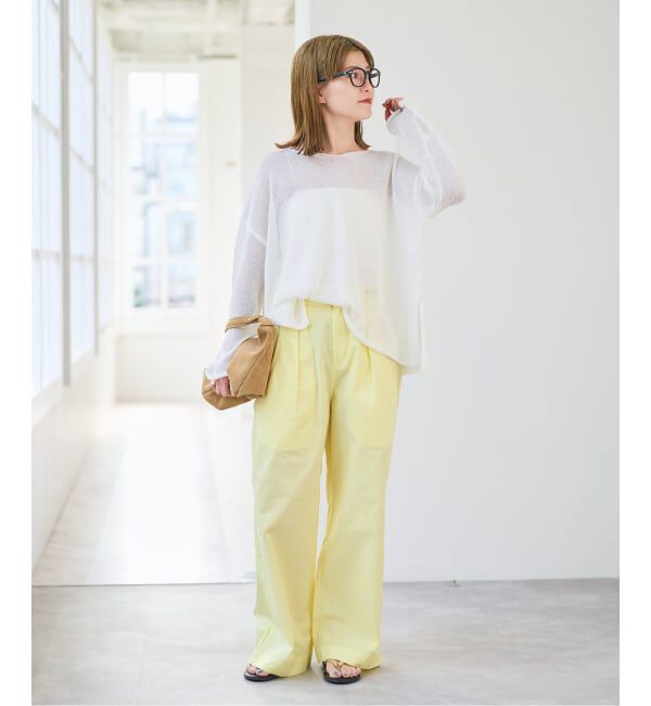 Spick and Span「《予約》ライトコットンストレートパンツ」|その他|