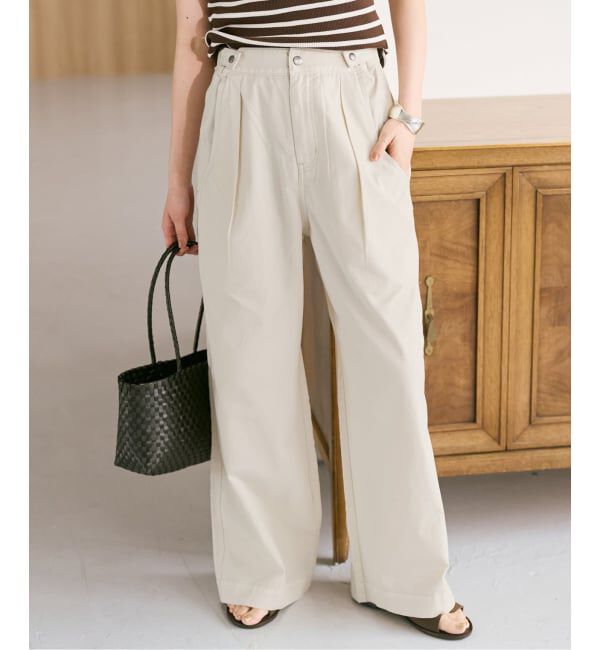 Spick and Span「《予約》ライトコットンストレートパンツ」|その他|