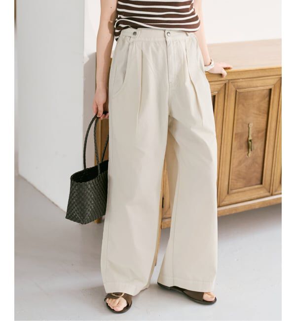 Spick and Span「《予約》ライトコットンストレートパンツ」|その他|