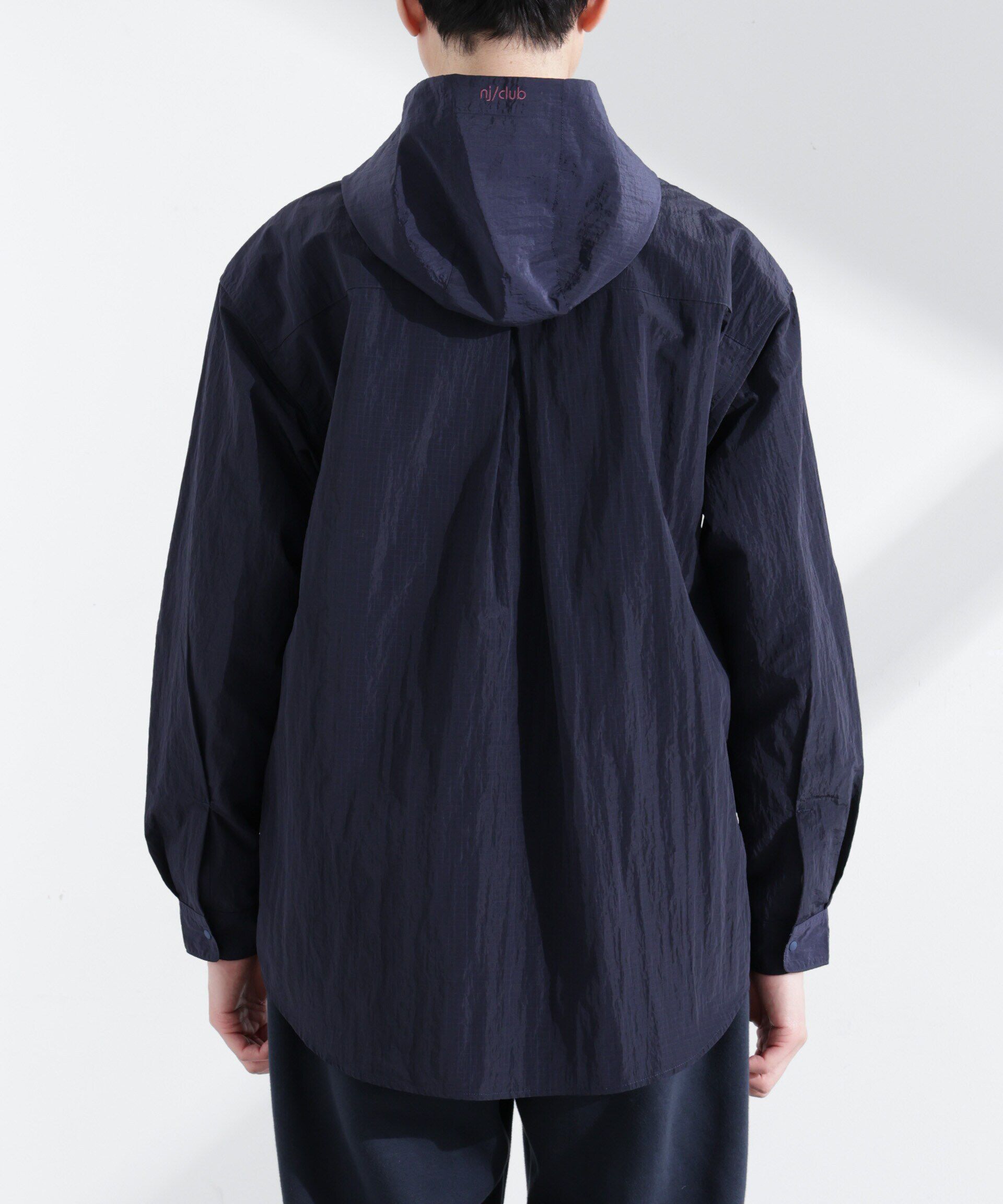 nano･universe「「NJ/CLUB」リップストップ撥水フードシャツ」|シャツ・ブラウス|