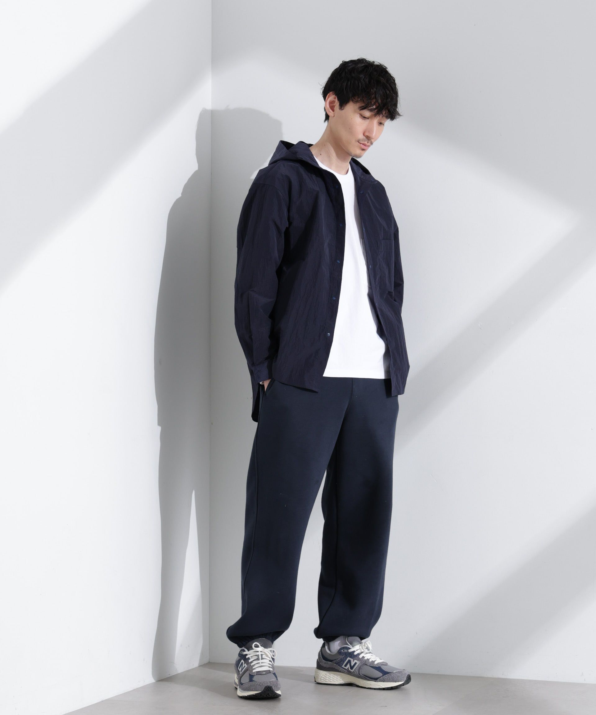 nano･universe「「NJ/CLUB」リップストップ撥水フードシャツ」|シャツ・ブラウス|