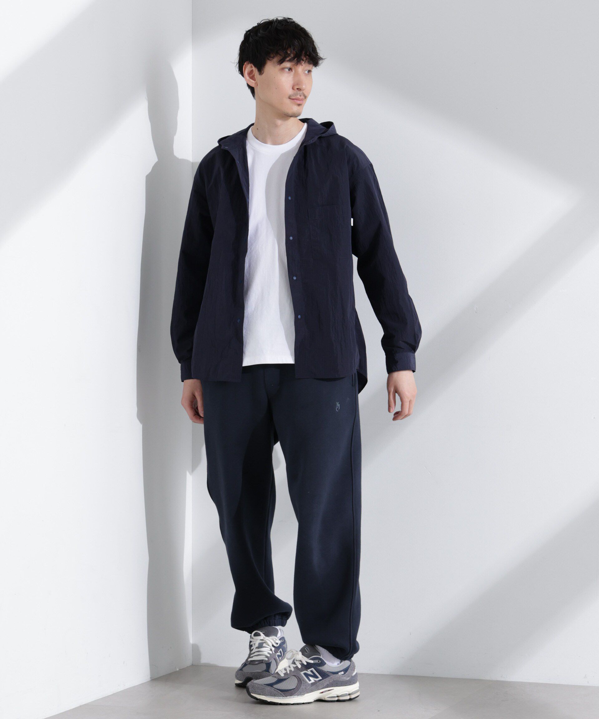 nano･universe「「NJ/CLUB」リップストップ撥水フードシャツ」|シャツ・ブラウス|