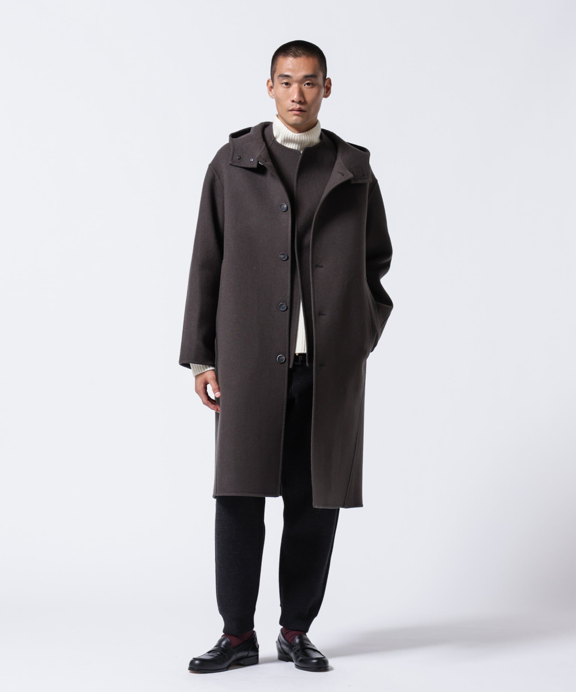 nano･universe「｢ASSEMBLANC｣ダブルフェイスリバーフードコート」|その他|チャコール3