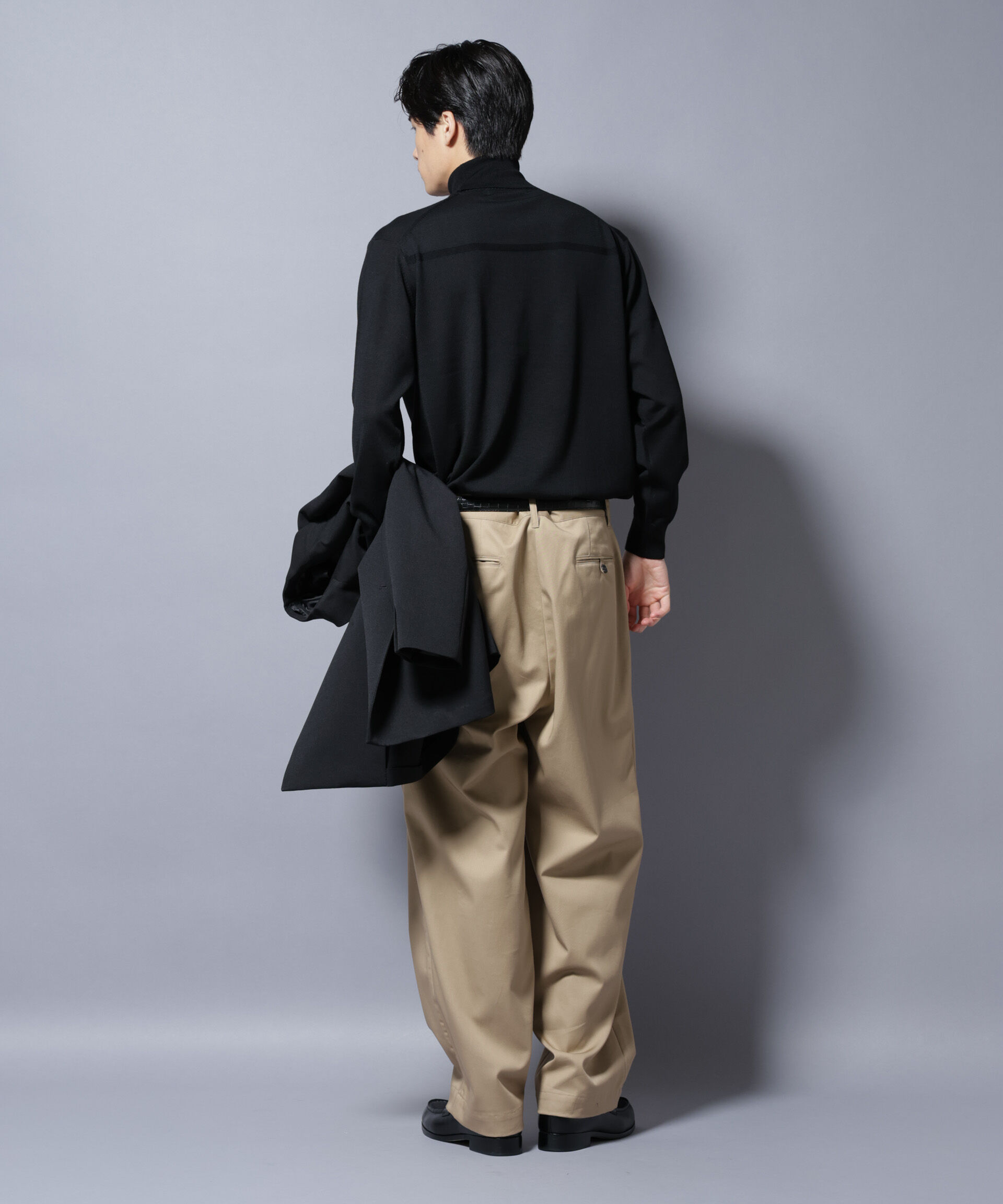 nano･universe「「毛玉レスニット」ファインゲージタートルネック」|ニット・セーター|