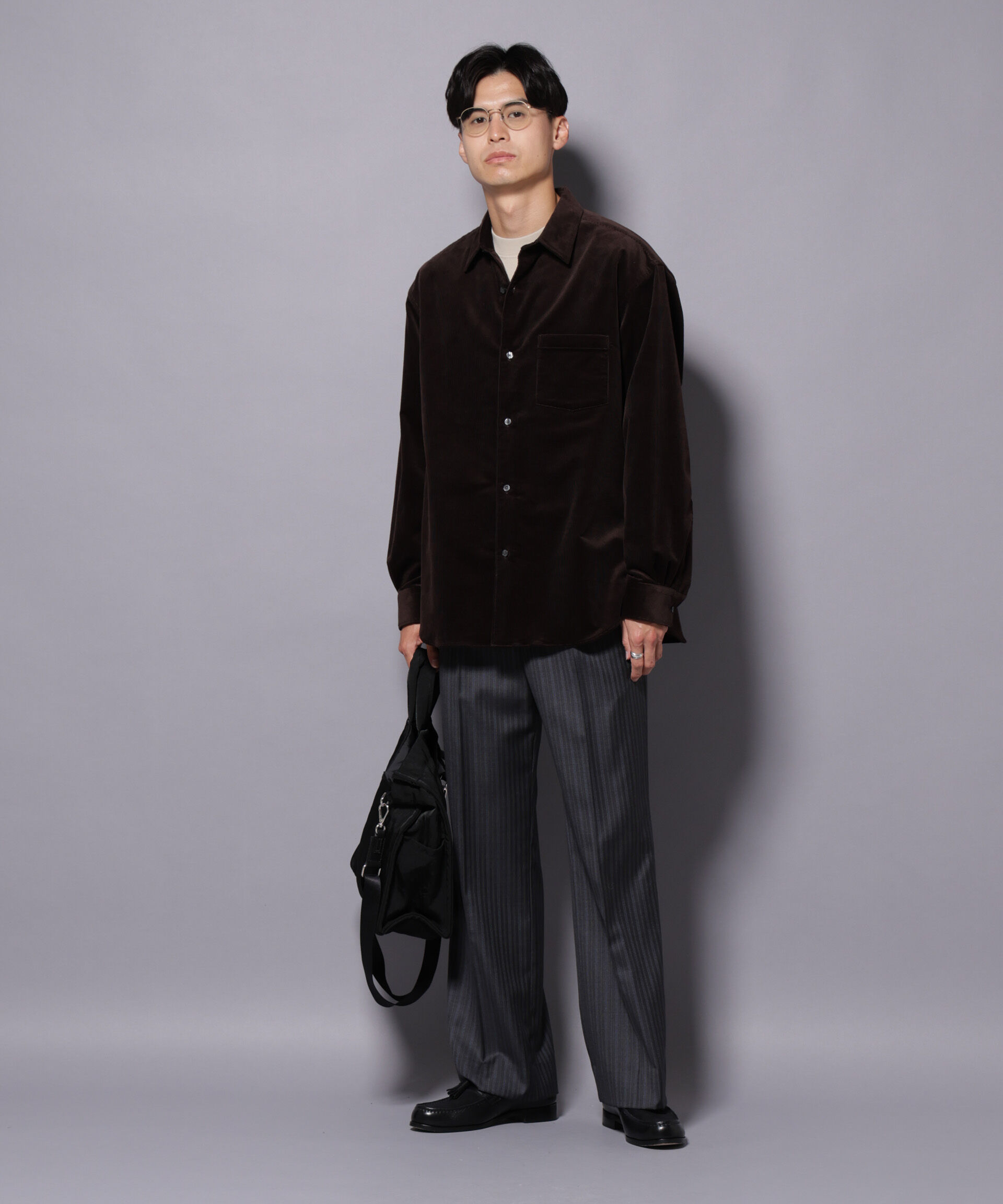 nano･universe「AIRコーデュロイ レギュラーカラーシャツ/STRETCH」|シャツ・ブラウス|