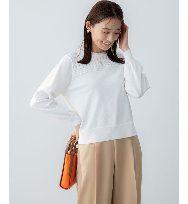 組曲「透かし柄 ニットプルオーバー」|ニット・セーター|