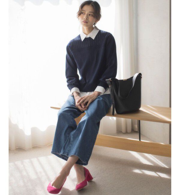 組曲「透かし柄 ニットプルオーバー」|ニット・セーター|