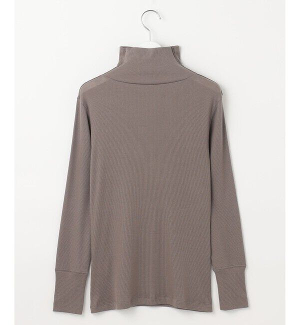 自由区「【洗える】ベアテレコボトルネック カットソー」|Tシャツ・カットソー|