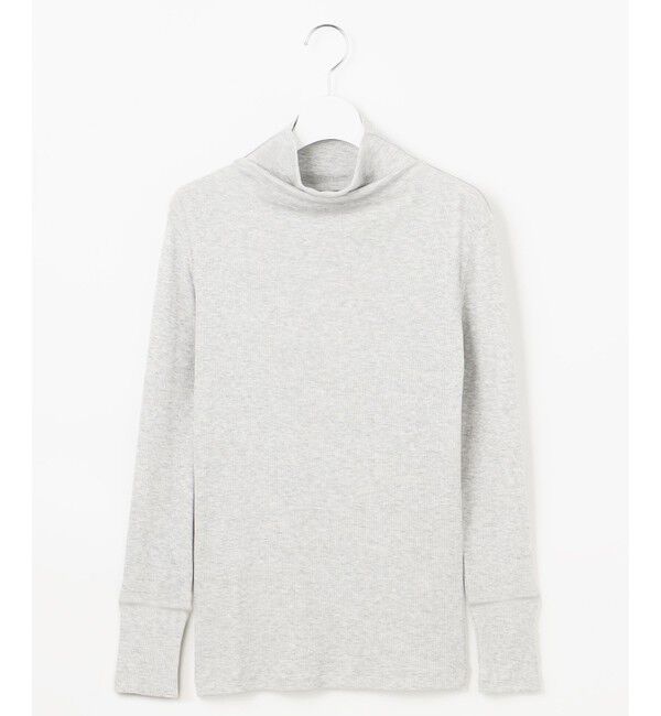 自由区「【洗える】ベアテレコボトルネック カットソー」|Tシャツ・カットソー|