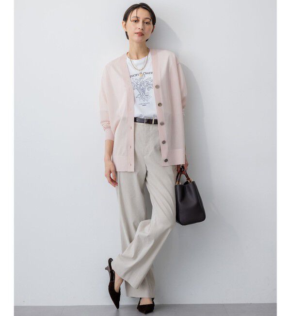 23区「【Oggi5月号掲載/洗える】リネンレーヨンストレッチ ワイド パンツ」|その他|