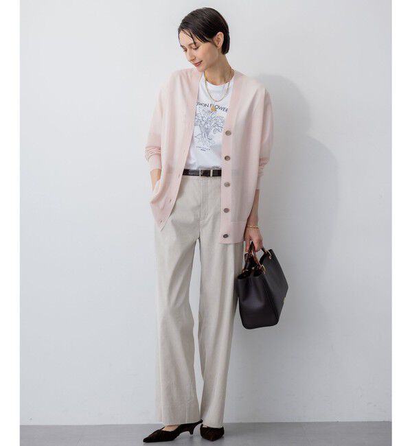 23区「【Oggi5月号掲載/洗える】リネンレーヨンストレッチ ワイド パンツ」|その他|