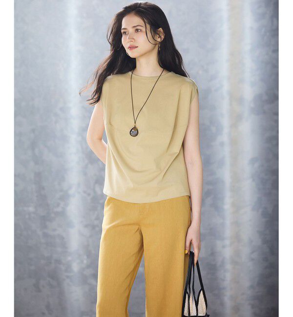 23区「【Oggi5月号掲載/洗える】リネンレーヨンストレッチ ワイド パンツ」|その他|