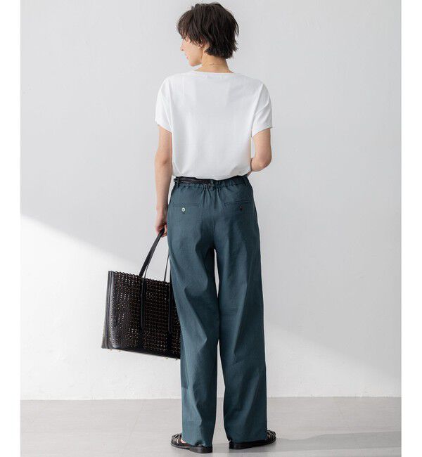 23区「【Oggi5月号掲載/洗える】リネンレーヨンストレッチ ワイド パンツ」|その他|