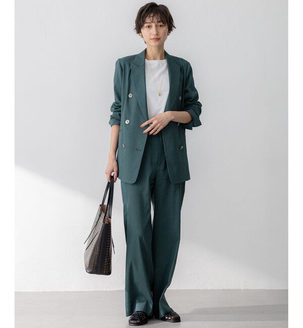 23区「【Oggi5月号掲載/洗える】リネンレーヨンストレッチ ワイド パンツ」|その他|