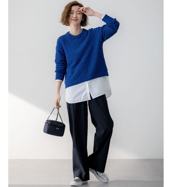 23区「【Oggi5月号掲載/洗える】リネンレーヨンストレッチ ワイド パンツ」|その他|