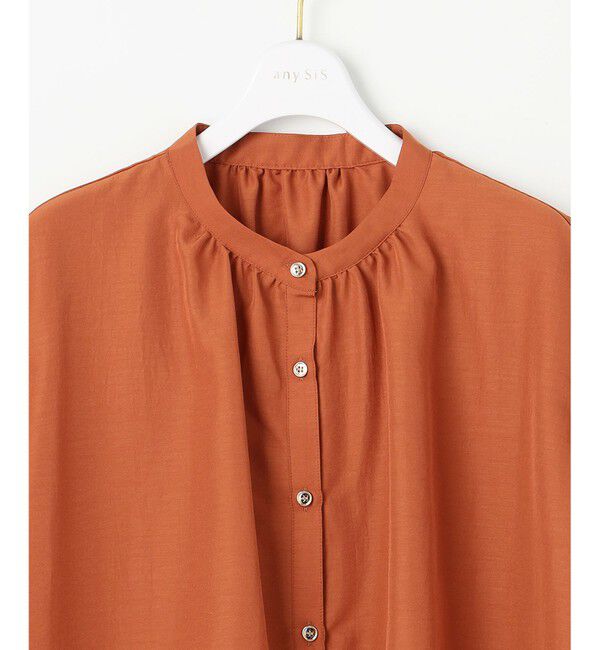 any SiS「【洗える】バンドカラーレイヤード ブラウス」|シャツ・ブラウス|