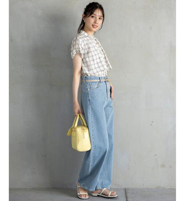 any SiS「【洗える】バンドカラーレイヤード ブラウス」|シャツ・ブラウス|