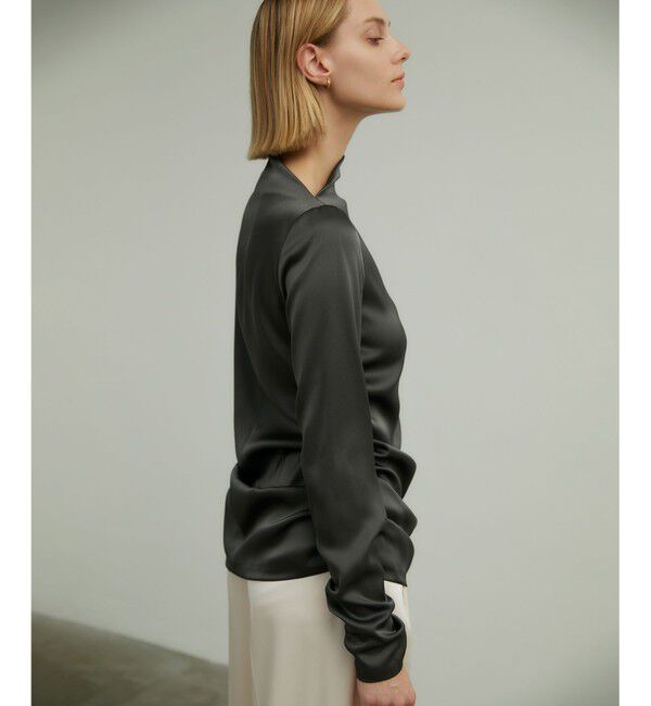 BEIGE,「GINETTE / シャーリングブラウス」|シャツ・ブラウス|