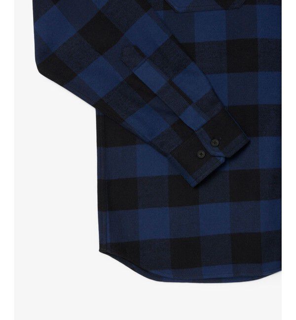 LACOSTE「オーバーサイズドコットンプレイド フランネルチェックシャツ」|シャツ・ブラウス|