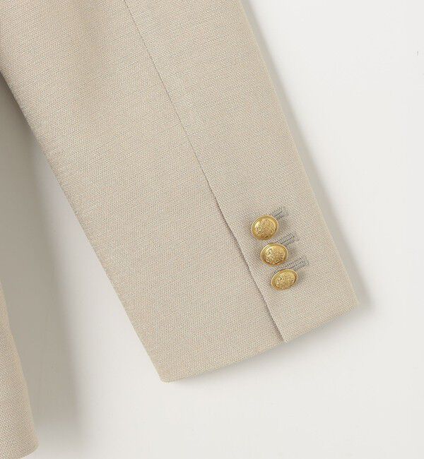 NOLLEY'S「《セットアップ対応》ウォッシャブルハイスペック麻調ダブルジャケット」|テーラードジャケット|