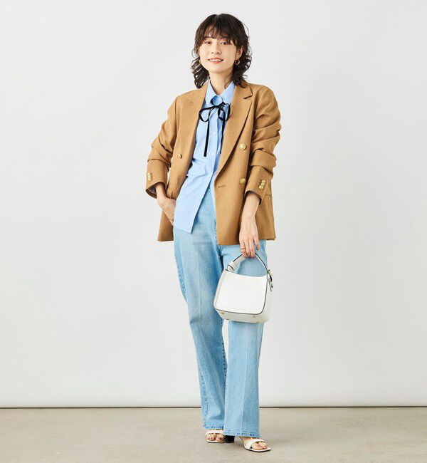 NOLLEY'S「《セットアップ対応》ウォッシャブルハイスペック麻調ダブルジャケット」|テーラードジャケット|